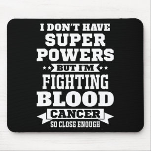 Jag bekämpar medvetenhet om blodcancer Motivationa Musmatta