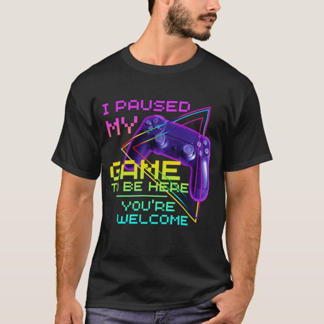 JAG BEKLAGADE MIN GAME ATT VARA HÄR, DU ÄR VÄLKOMM T SHIRT (Framsida)