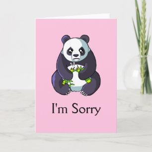 Jag beklagar att Panda Teckning-kortmallen för Cut Kort