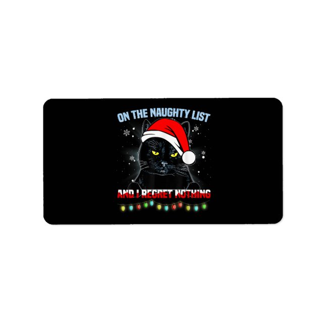 Jag beklagar ingenting, Chris. Adressetikett (Framsidan)