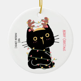 Jag beklagar ingenting god jul julgransprydnad keramik