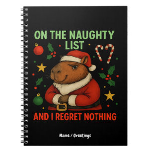Jag beklagar ingenting i julklapp anteckningsbok