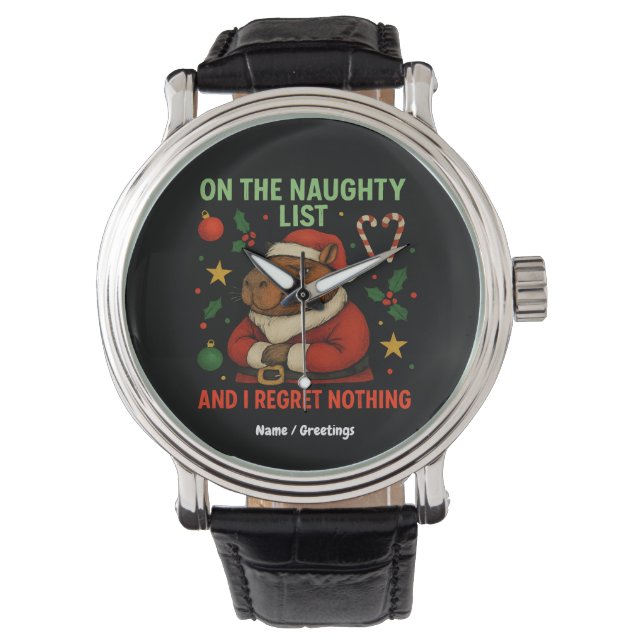 Jag beklagar ingenting i julklapp armbandsur (Framsida)