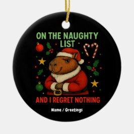 Jag beklagar ingenting i julklapp julgransprydnad keramik