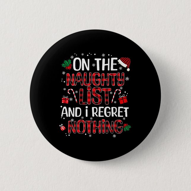 Jag beklagar ingenting i julklapp knapp (Framsida)