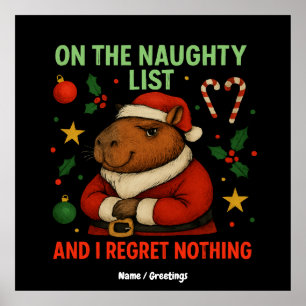 Jag beklagar ingenting i julklapp poster