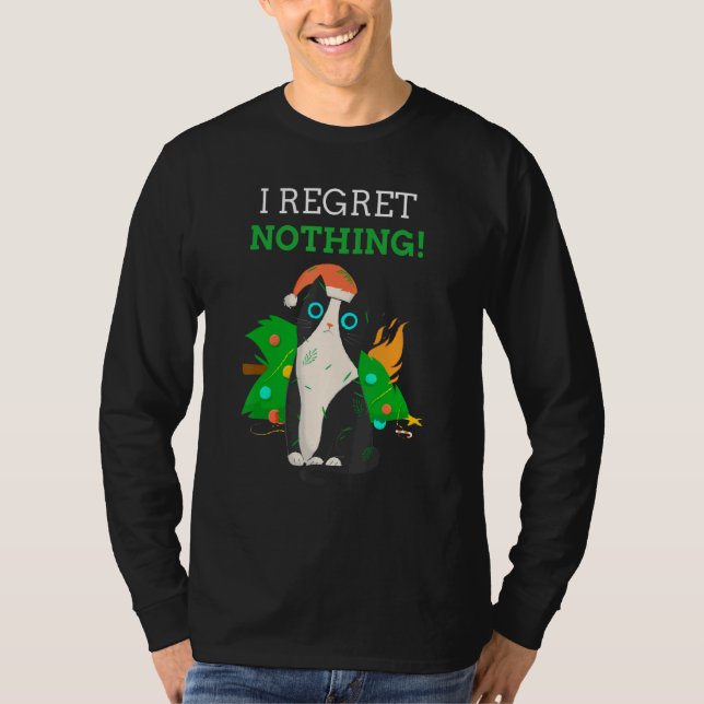 Jag beklagar ingenting i julklapp t shirt (Framsida)
