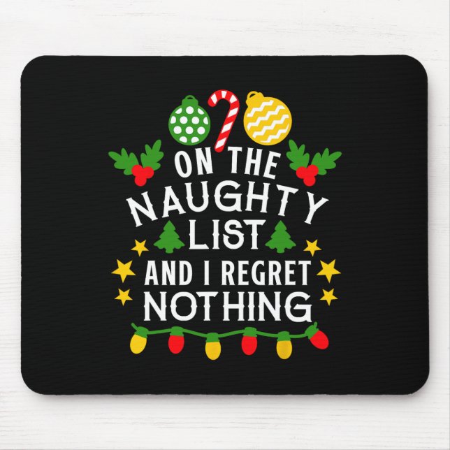 Jag beklagar ingenting i Roligt Julafton Musmatta (Framsidan)