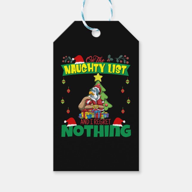 Jag beklagar ingenting i tomten. presentetikett (Framsidan)
