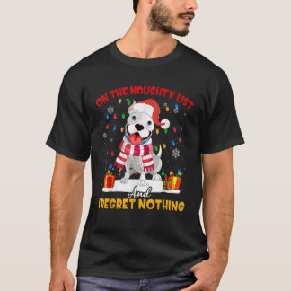Jag beklagar ingenting Pitbull Chris på Naughty Li T Shirt