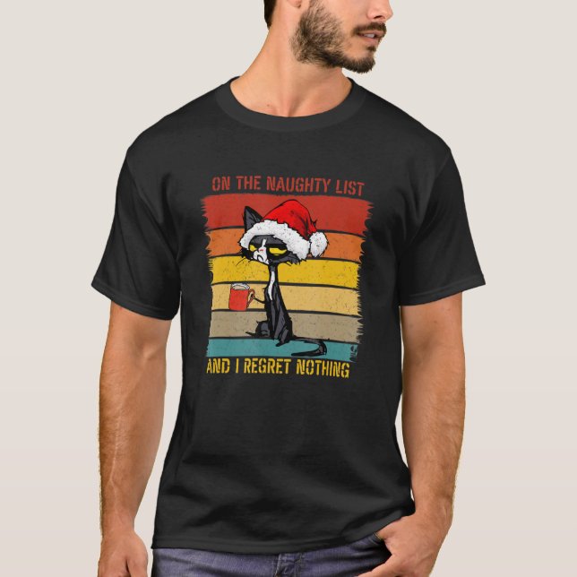 Jag beklagar ingenting Retro C T Shirt (Framsida)