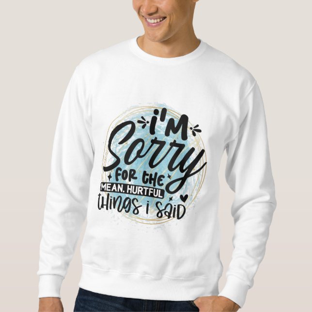 Jag beklagar sak lång ärmad tröja (Framsida)