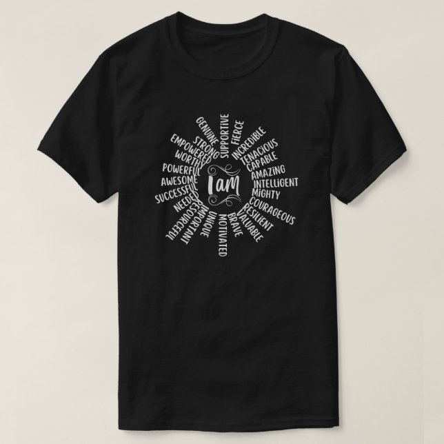 Jag bekräftar för kvinnor t shirt (Design framsida)