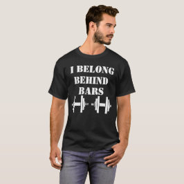JAG BELONG BEHIND PUB Funny Sports Workout T Shirt
