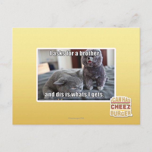 Jag ber en bror vykort (Framsida)