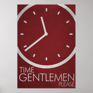 Jag ber er, mina herrar! Minimalistisk Poster