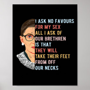 Jag ber inte om stöd för mina kvinnliga Höger Poster
