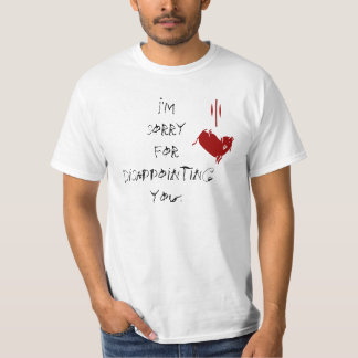 Jag ber om ursäkt i förskott t shirt