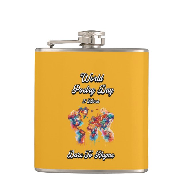 Jag ber Rhyme. Världspoetridagen. Fickplunta (Framsidan)