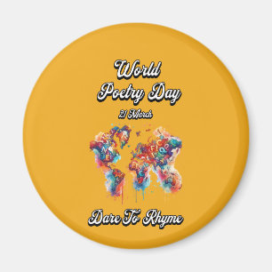 Jag ber Rhyme. Världspoetridagen. Magnet