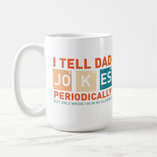 Jag berättar för Pappa Joke Periodically Funny Far Kaffemugg