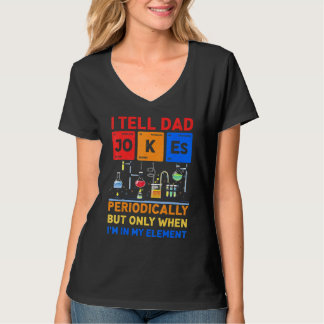 Jag berättar för Pappa Jokes Periodically Chemistr T Shirt