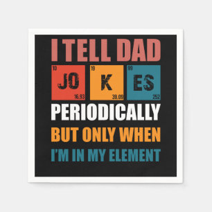 Jag berättar Pappajokes Periodvis Rolig Fars Dag Pappersservett