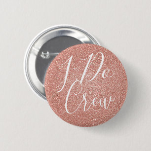 Jag besättningsmedlems Rosa Glitter Bachelorette P Knapp