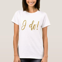 Jag besöker Faux Gold Foil and White Shirt