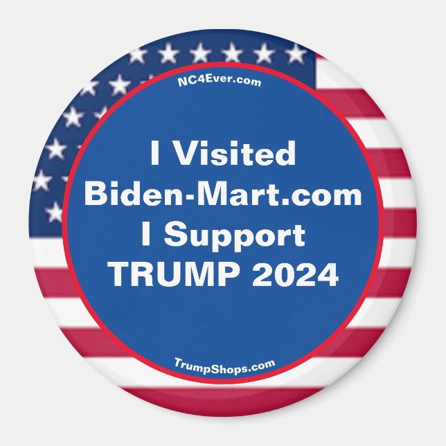 Jag besökte Biden-Mart.com Kylmagnet Magnet (Framsidan)
