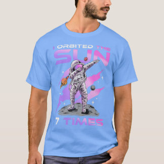 Jag beställde Sol 7 Times, 7:e Birthday Astronaut T Shirt