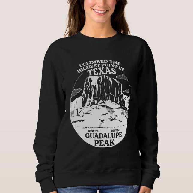 Jag besteg Guadalupe Peak Högsta punkten i Texas T Shirt (Framsida)