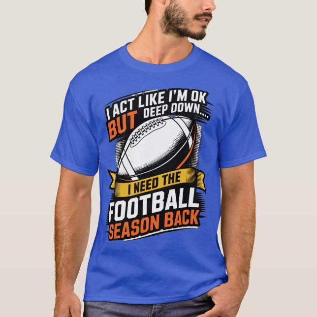 Jag beter mig som om jag mår bra, men djupt ner t shirt (Framsida)