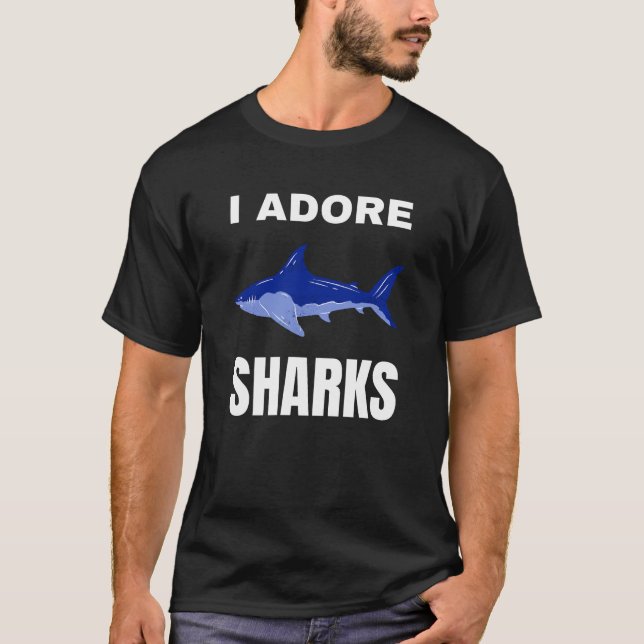 Jag beundrar Sharks T Shirt (Framsida)