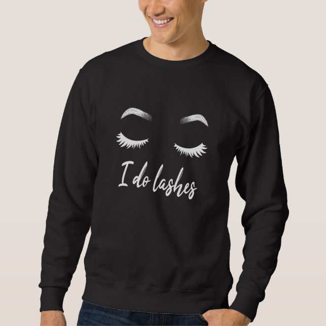 Jag binder ihop kosmetika lång ärmad tröja (Framsida)