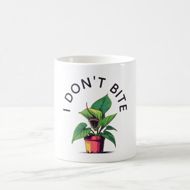 Jag Biter Inte Rolig Venusfluga Kaffemugg (Center)