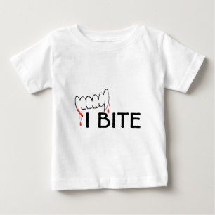 Jag biter (tänder och blod) t shirt