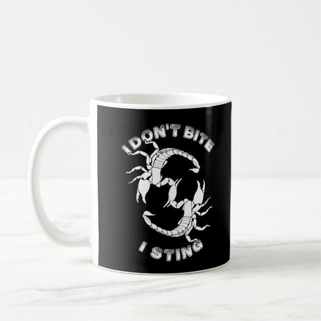 Jag Bitor inte, jag bajsar - Scorpio Design Kaffemugg (Vänster)
