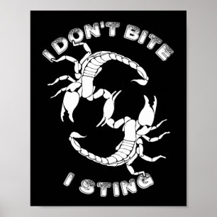 Jag Bitor inte, jag bajsar - Scorpio Design Poster