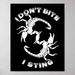 Jag Bitor inte, jag bajsar - Scorpio Design Poster