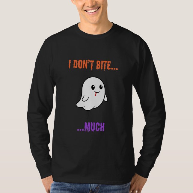 Jag Bitor inte... Mycket - Halloween fest Design T Shirt (Framsida)