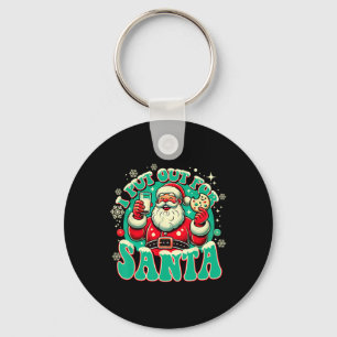 Jag bjöd ut för tomten rolig vuxen jul för familj nyckelring