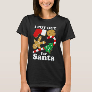Jag bjöd ut till tomten rolig jul t shirt