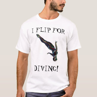Jag bläddrar för att dyka tee shirt
