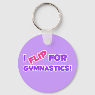 Jag bläddrar för gymnastik! nyckelring