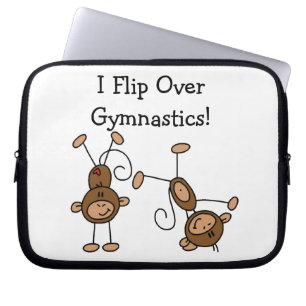 Jag bläddrar över gymnastik laptop sleeve