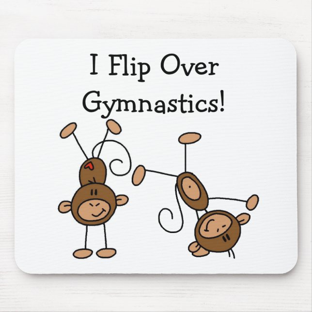 Jag bläddrar över gymnastikTshirts och gåvor Musmatta (Framsidan)