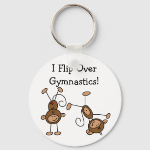Jag bläddrar över gymnastikTshirts och gåvor Nyckelring