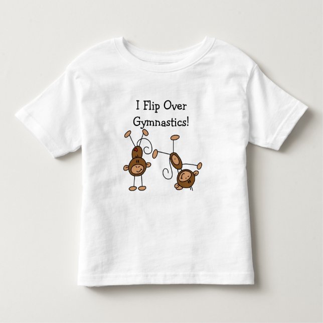 Jag bläddrar över gymnastikTshirts och gåvor Tee (Framsida)
