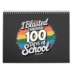 Jag blastade under 100 dagar av skolregnbåge kalender